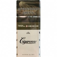 Сигареты Cigaronne Super Slims White