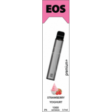 EOS E-Stick Premium Plus Strawberry Yoghurt (EOS Е-стик Премиум Плюс Клубничный Йогурт) на 1000 затяжек 